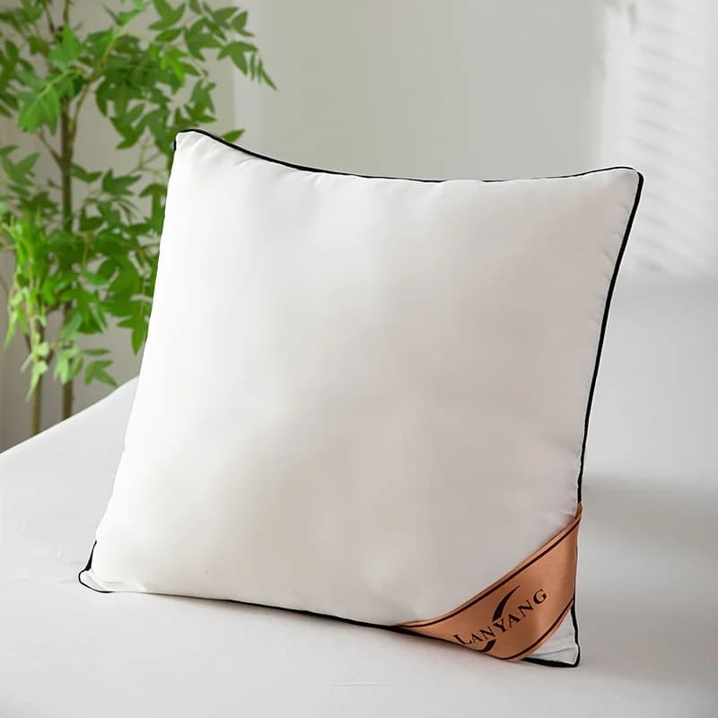 Coussin de canapé de luxe blanc pur de haute qualité 45*45cm, coussin de maison à rebond élevé de ha
