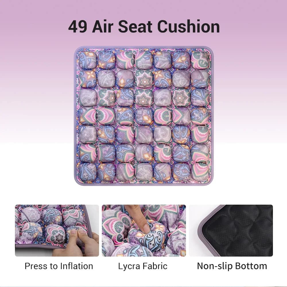 Coussin de chaise gonflable ergonomique 3D, coussin d'air réglable pour longues périodes assises au 