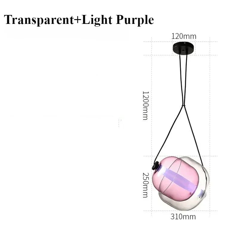 Lustre en verre circulaire créatif, décoration de salle privée de styliste nordique, modèle haut de 