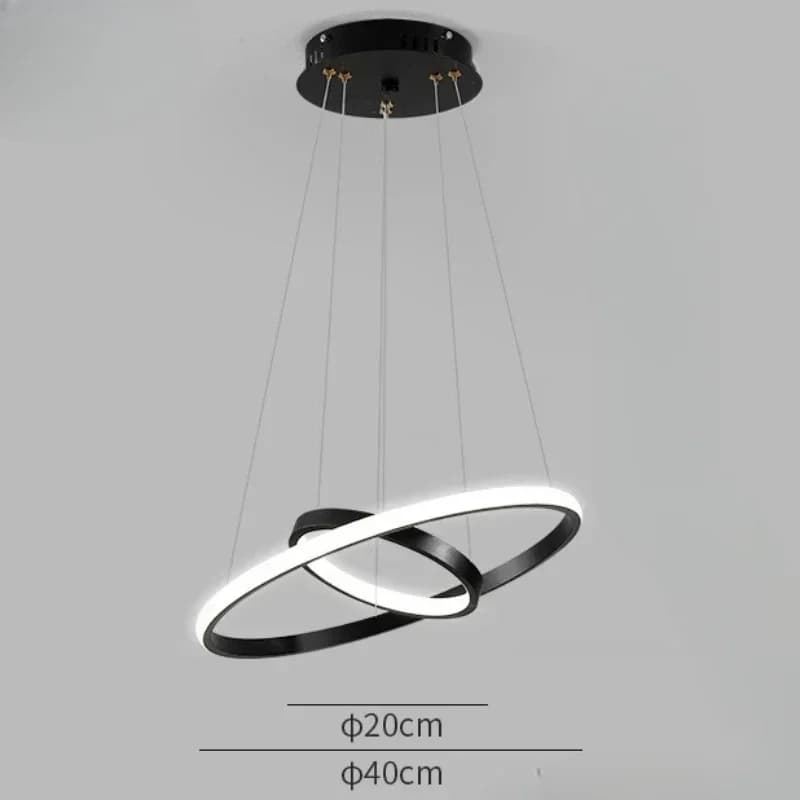 Plafonnier LED suspendu au design moderne simpliste, éclairage d'intérieur, luminaire décoratif de p