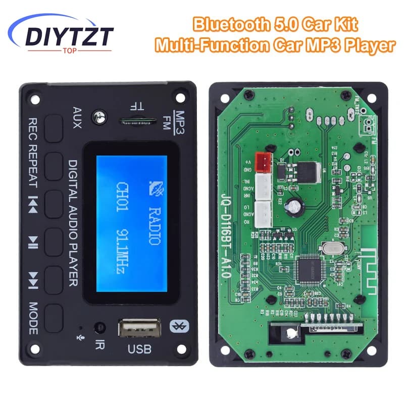 Carte décodeur MP3 DC 5V 12V, décodage WMA, lecteur MP3, Bluetooth 5.0, Module Audio, prise en charg