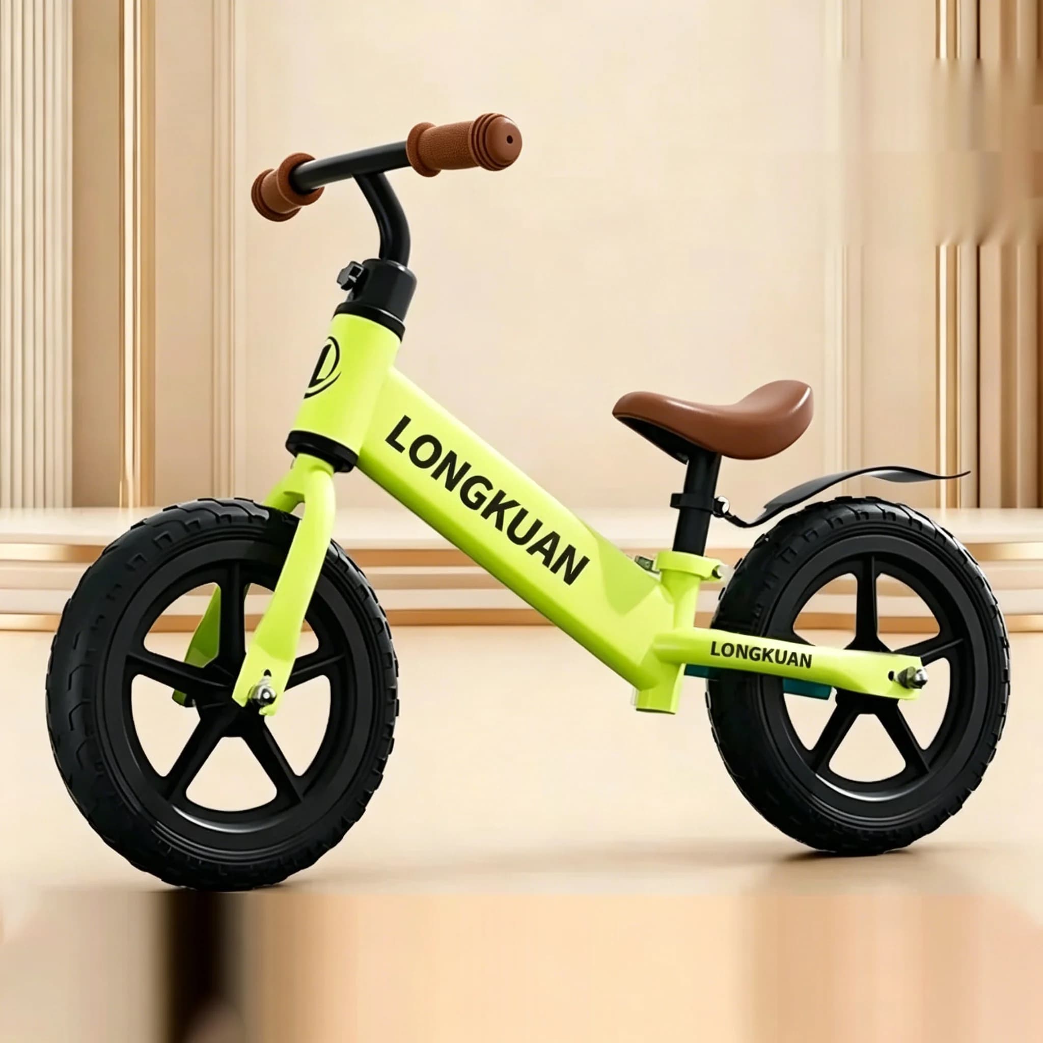 Vélo d'équilibre de 12 pouces, cadre en acier à haute teneur en carbone, guidon réglable, siège régl