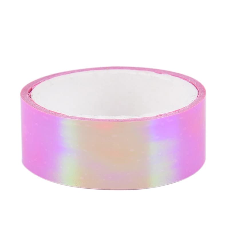 [GYM] Bâton de cerceaux de bande de paillettes prismatique holographique de décoration de gymnastiqu