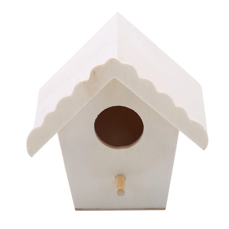 Nid d'oiseau en bois pour jardin, cages à oiseaux en bois, cabine à oiseaux extérieure, décoration d