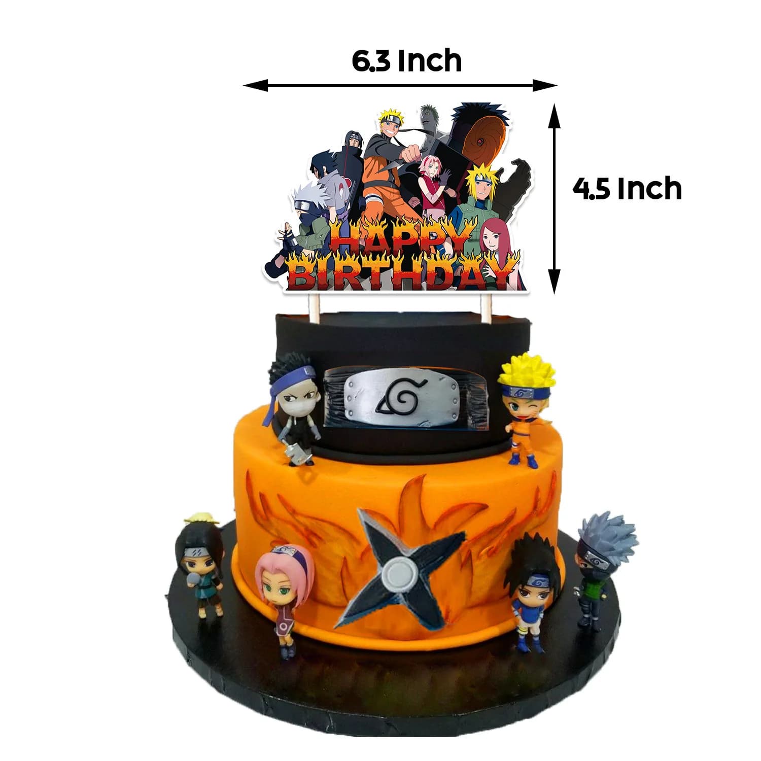 Ensemble de décorations pour fête d'anniversaire Naruto |   Kit de décoration de fête : bannière dér
