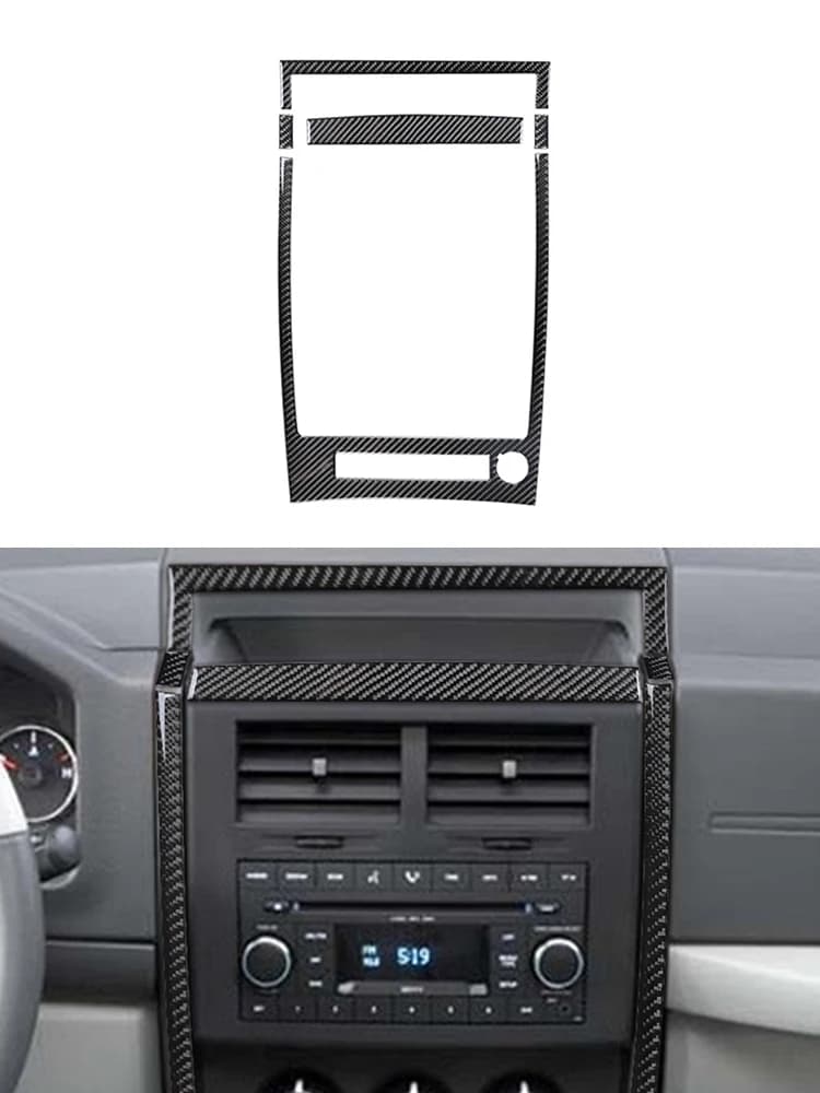 Autocollants décoratifs en Fiber de carbone pour cadre de console centrale, accessoires de style int