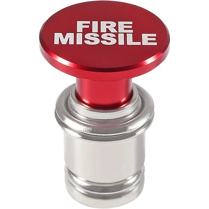 Bouton de missiles d'incendie allume-cigare de voiture en aluminium anodisé accessoire de remplaceme