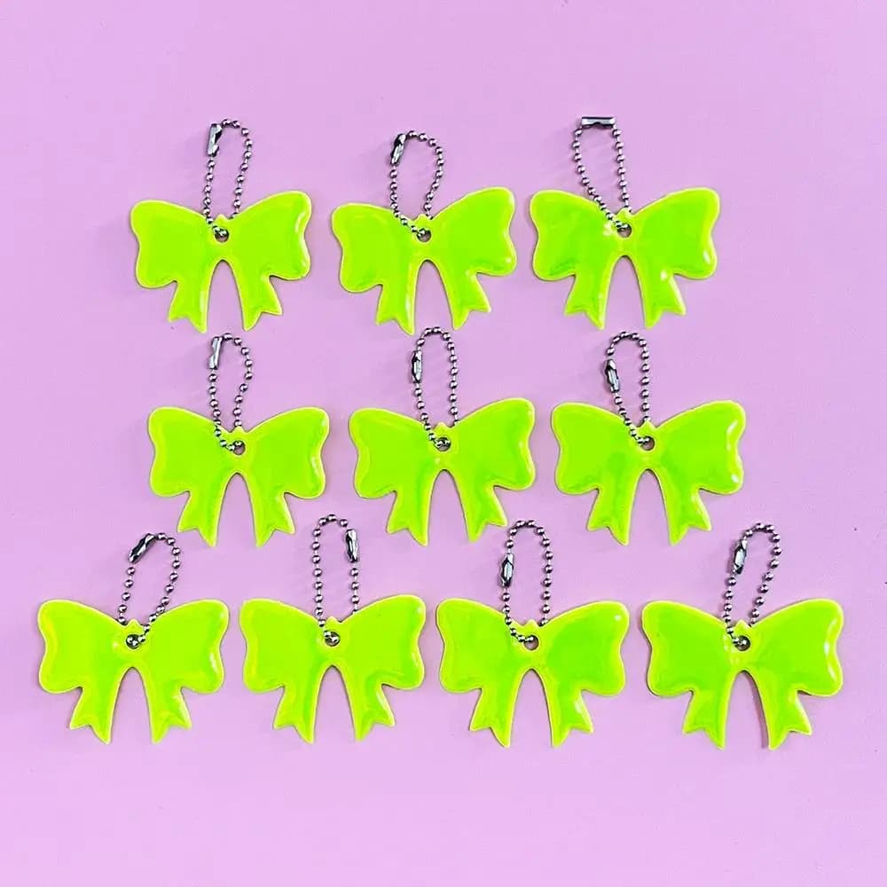 Décoration murale en forme de nœud vert fluorescent, jolis ornements en forme de nœud pour décoratio