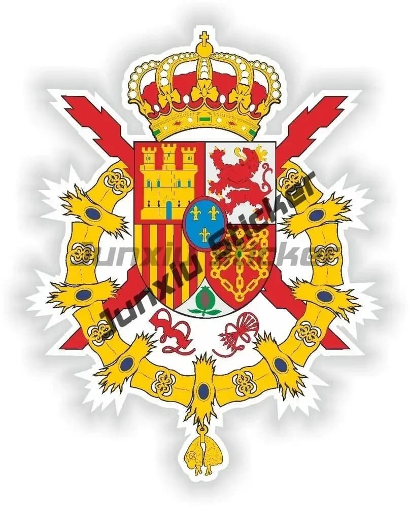 Autocollant Espagne Crest Blason de Barcelone espagnol, bouclier Baleares, accessoires de décalcoman