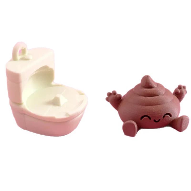 Jouet de merde, petites Figurines de merde, impression 3D, ornement créatif pour anniversaire, femme