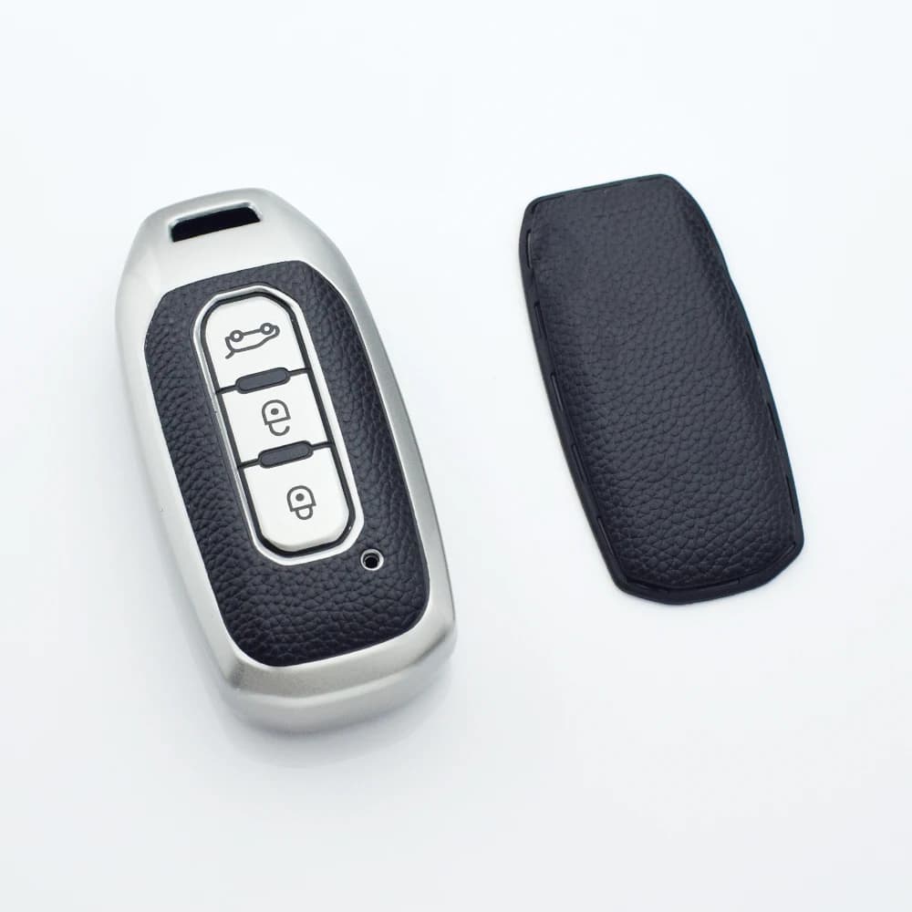 Housse de protection pour clé de voiture intelligente en cuir TPU, sans clé, pour Ford Territory EV 