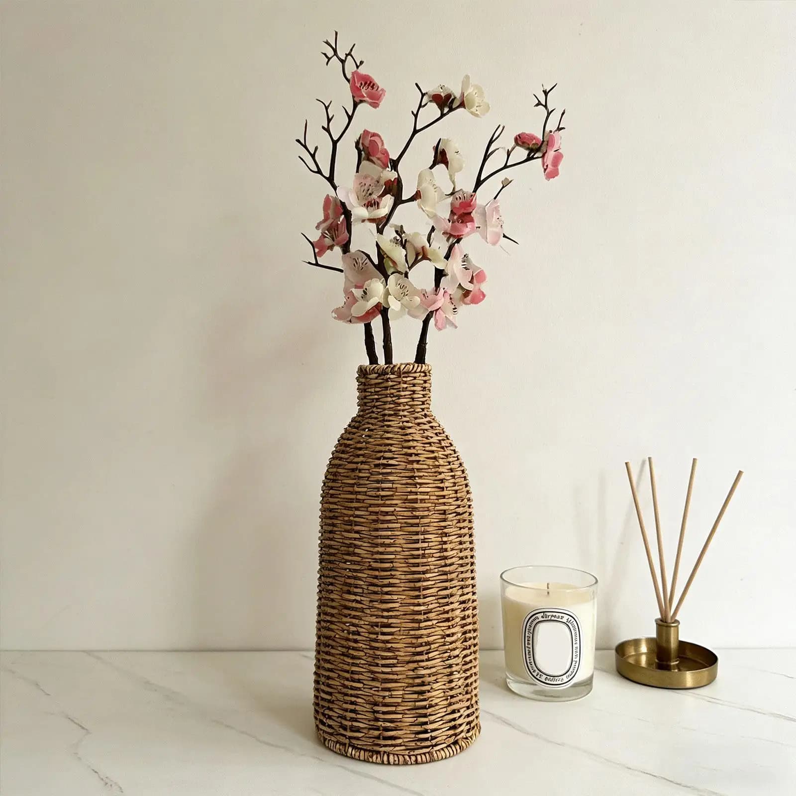Vase à fleurs, vase à bourgeons pour arrangement floral bohème, support pour plantes d'intérieur, ré