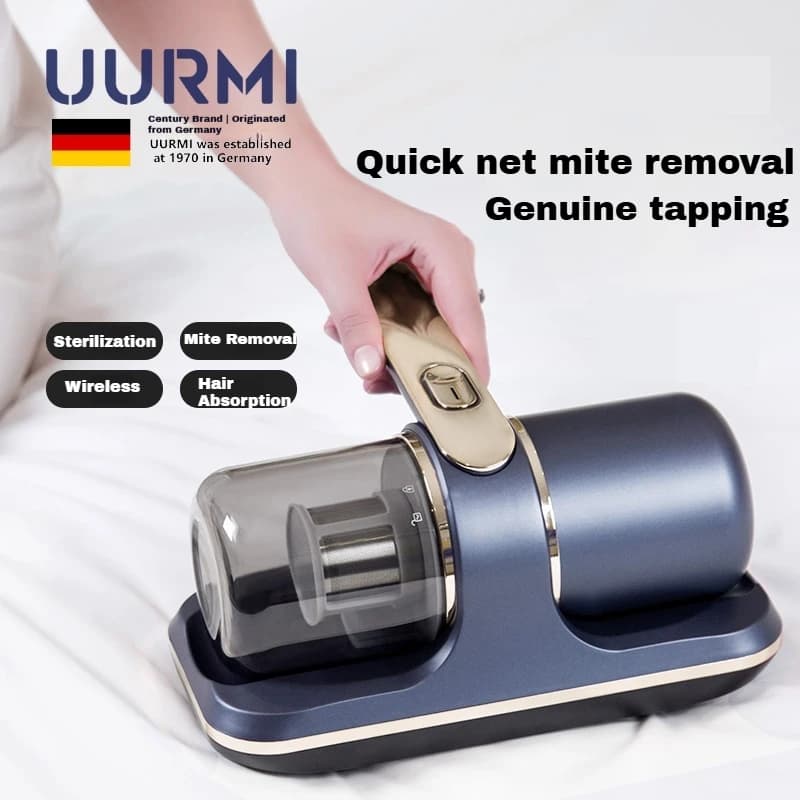 Aspirateur anti-acariens UURMI, aspiration puissante, tapotement haute fréquence, stérilisation ultr
