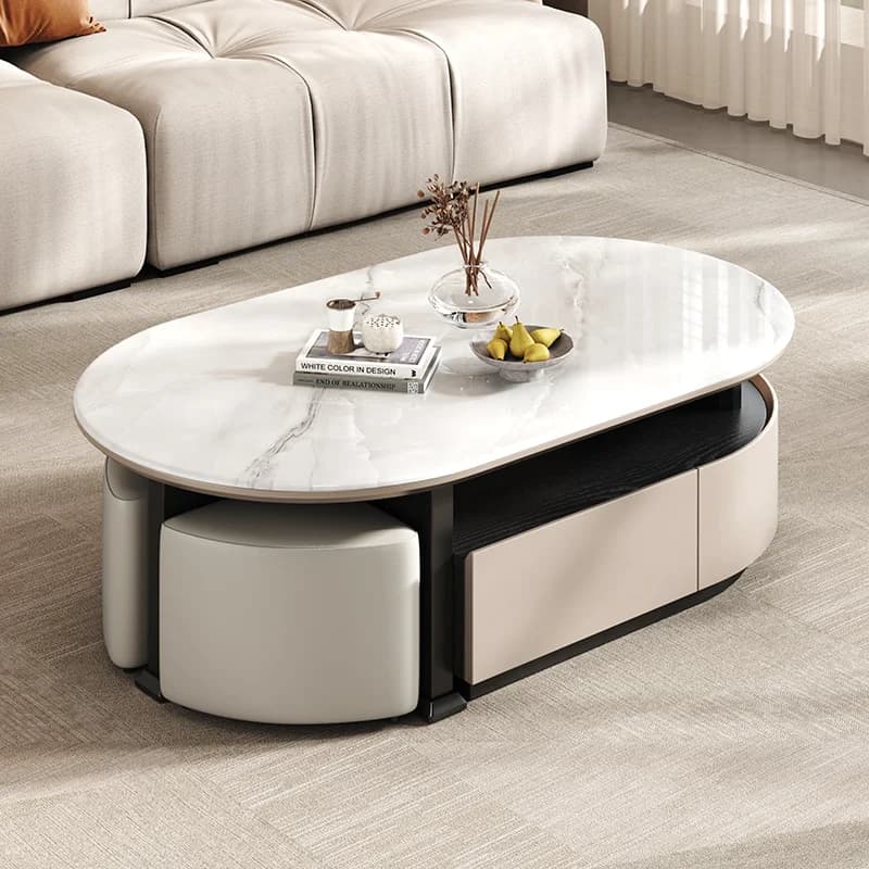 Ensemble De Tables basses rondes nordiques, modernes, esthétiques, Design De luxe, accessoires De ma