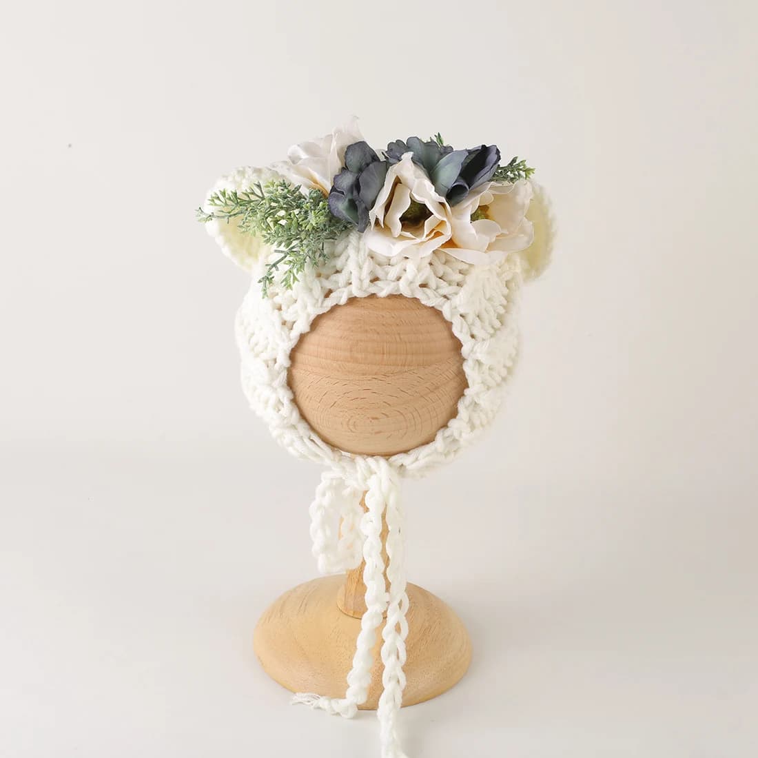 Accessoires de photographie pour nouveau-né, Bonnet Floral pour bébé, accessoires de photographie, c