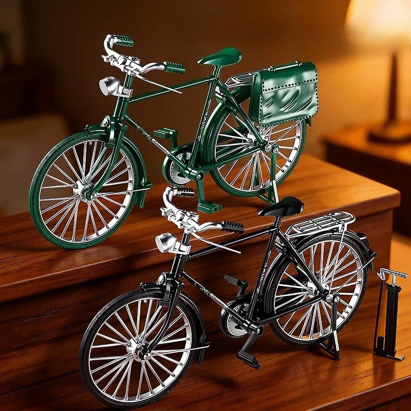 Modèle de vélo à assembler soi-même, mini kit de construction de vélo artisanal, figurine décorative