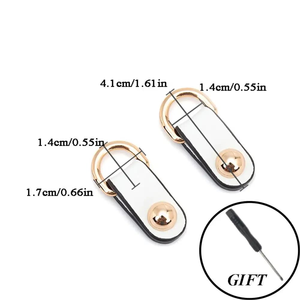 Ornements de sangle en cuir PU, boucles de sac pour fille, boucle à pression en cuir, bricolage de s