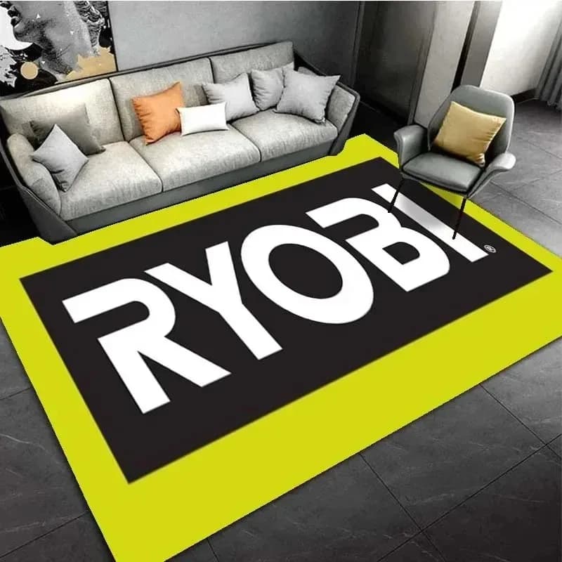 Ryobi équipement outils électriques marque Logo tapis pour salon chambre décoration tapis enfants sa