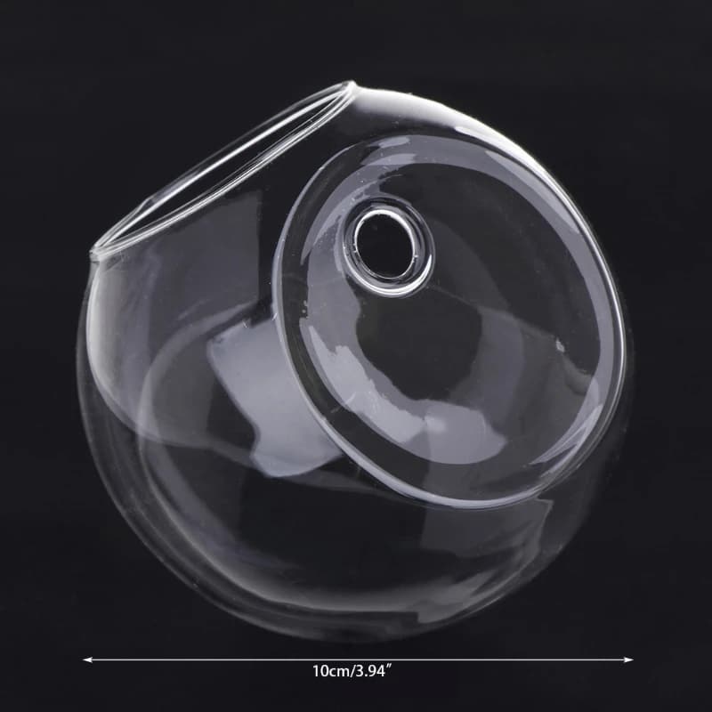 Vase en verre à suspendre au mur, 8CM/12CM, Terrarium hydroponique, aquariums, plantes en pot, pot d
