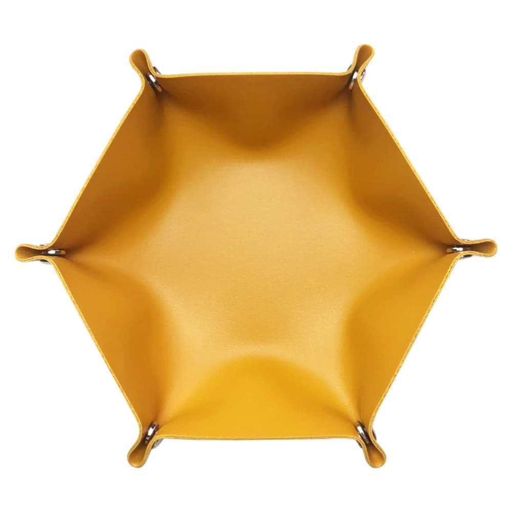 Plateau de rangement en cuir PU pour hôtel, Logo personnalisé, lettres, plateau à dés, clé hexagonal