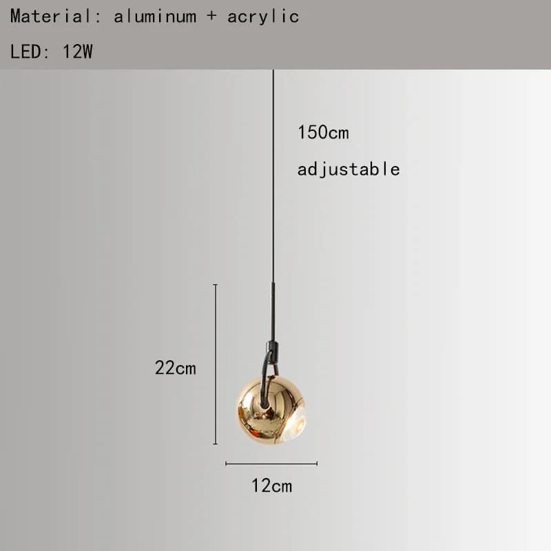 Mode moderne coloré LED chambre décor petites lampes suspendues suspension chambre salle à manger lu