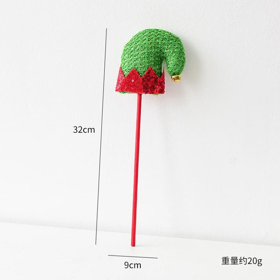 Figurine d'elfe de noël, ornement de jambe, décoration de fleur de Vase, adapté à la décoration de s