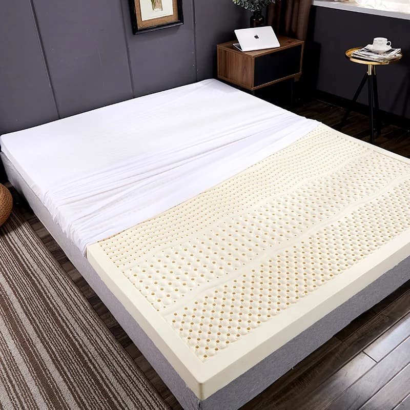 Matelas en latex naturel 100% thaïlandais, liquide, pour la maison, simple, double, avec housse, Kin