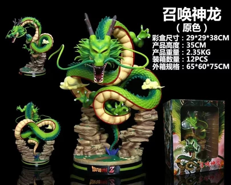 Statue GK Dragon Ball Z Shenron, Dragon Vert, Shenron Doré, Modèle de collection d'anime porte-bonhe