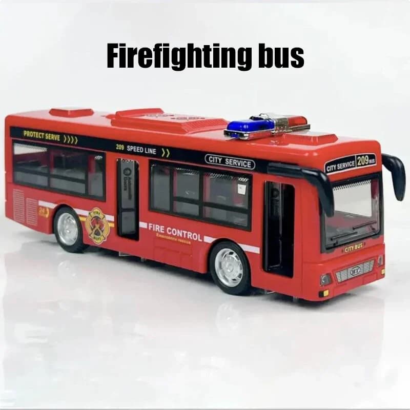 Bus de Police inertiel, véhicule à retirer, tourisme, Bus, ouverture de porte, lumière, effet sonore