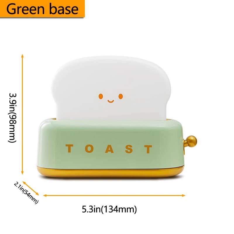 Lampe grille-pain de décoration de bureau, petite lampe Rechargeable avec visage souriant, pain gril