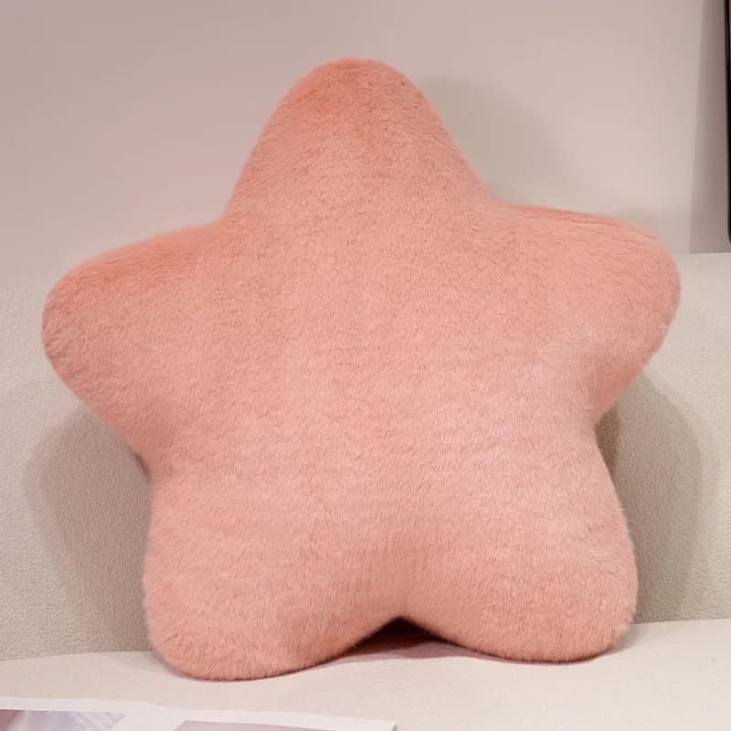 Oreiller en forme d'étoile 15/50/60CM, coussin de décoration de chambre à coucher doux en peluche de