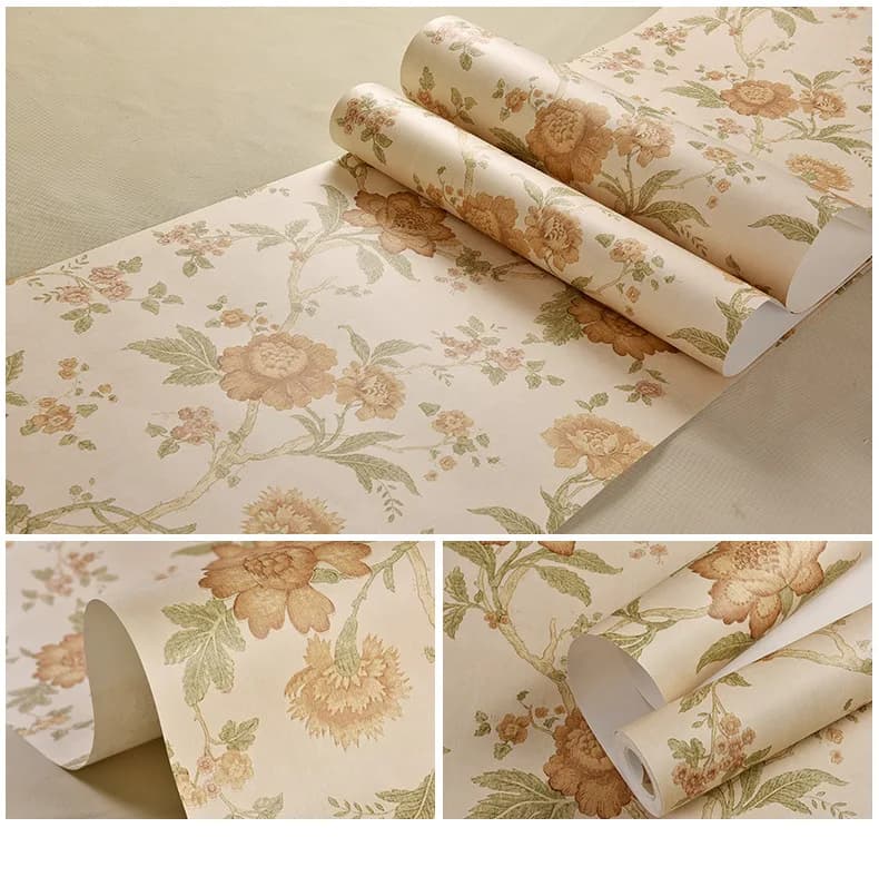 Papier peint chaud de style américain, rétro, pour canapé et fond TV, imperméable, en tissu non tiss