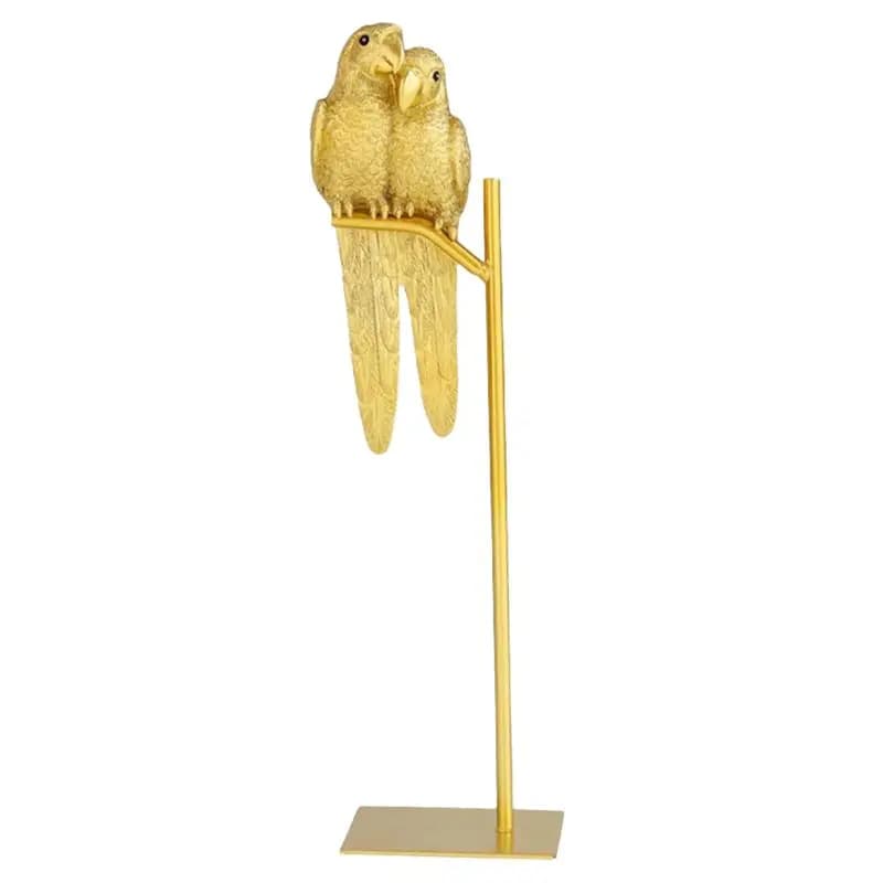 AA81 - Sculpture de perroquet en résine, statue d'oiseau, décoration animale moderne pour entrée, bu