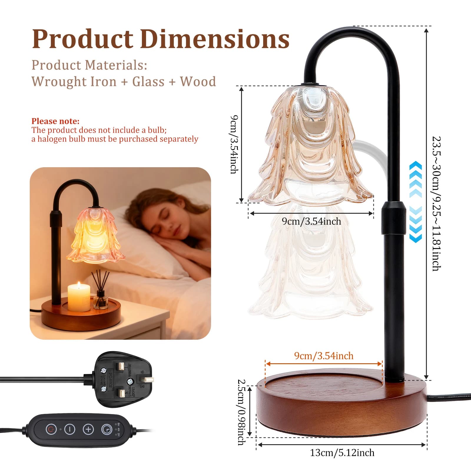 Lampe chauffe-cire, Cadeaux d'anniversaire pour Maman et Femme, Cadeau de pendaison de crémaillère,
