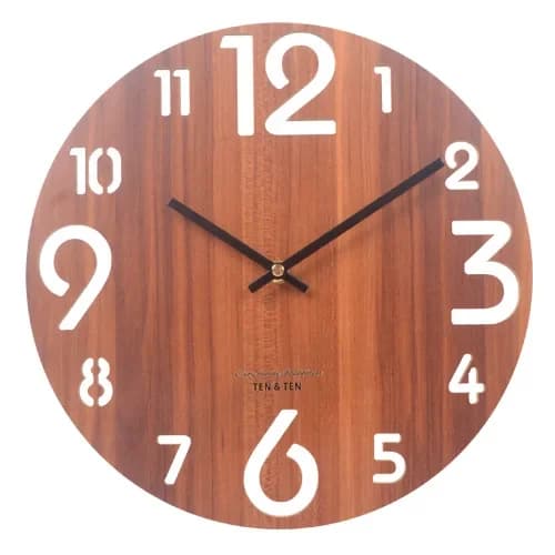 Horloge murale 3D en bois, Design moderne, style nordique, décoration de salon, cuisine, Art creux, 