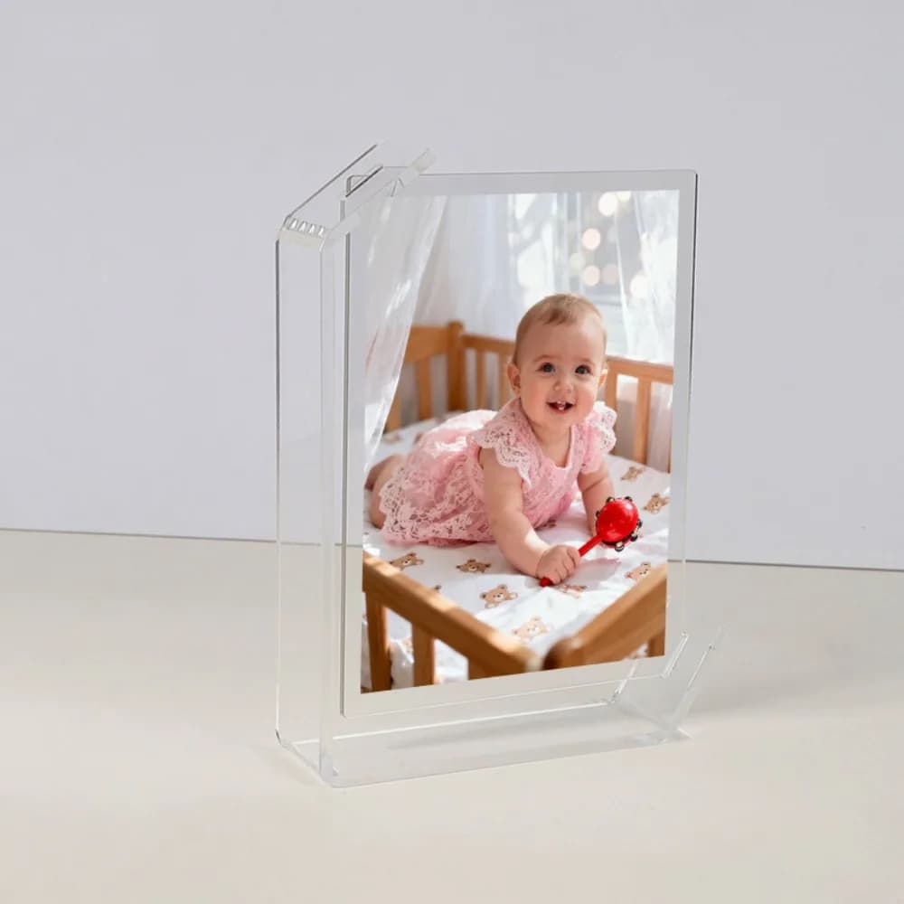 Cadre d'art 5/6/7/8 pouces en acrylique transparent pour photos, cadre décoratif pour affiches, supp