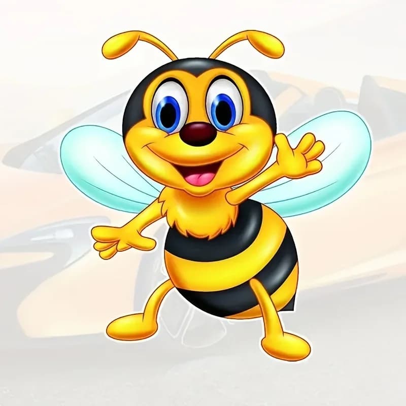 Autocollants en vinyle à motif d'abeille mignonne « Bee's Sweet World », autocollants imperméables p