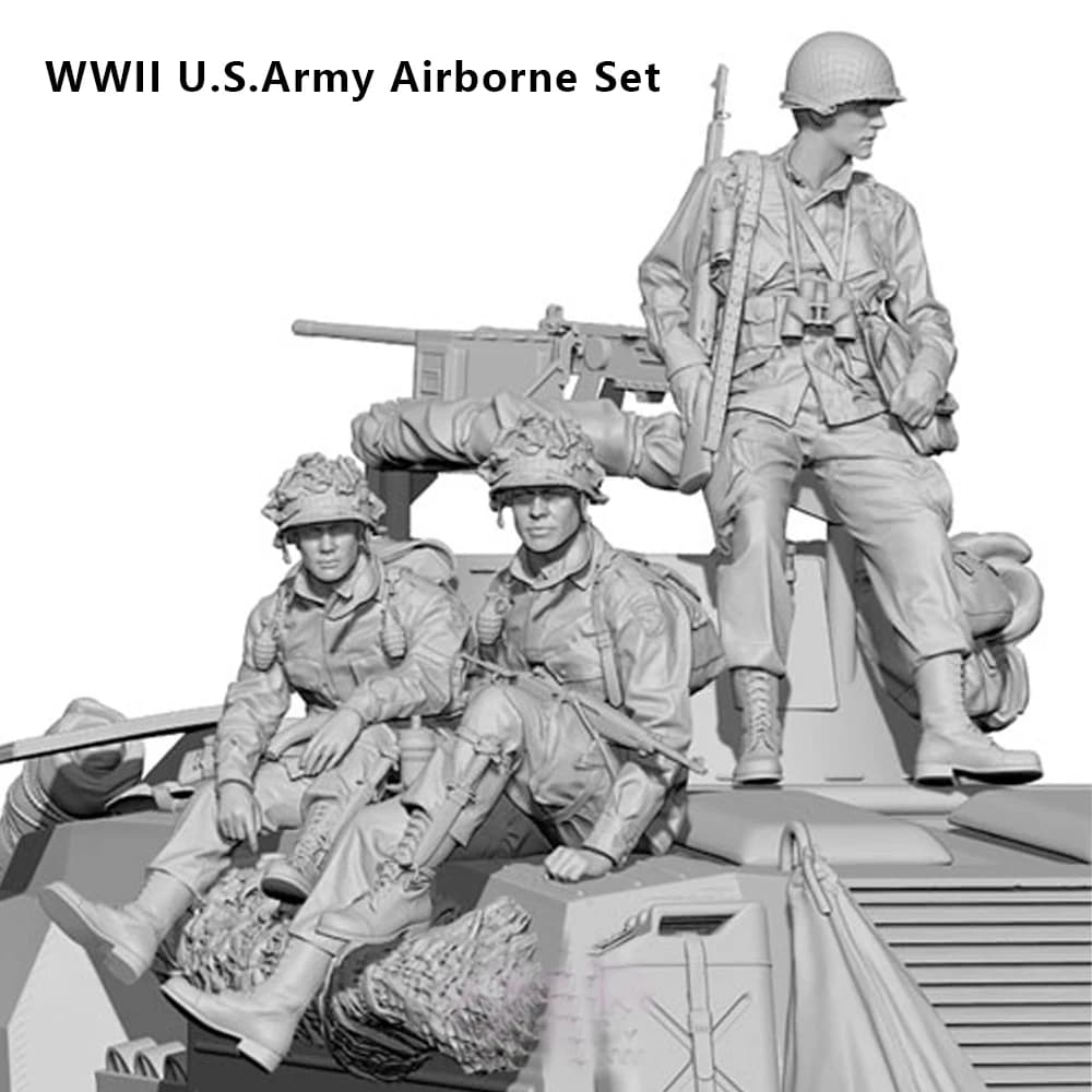 Figurine de soldat en résine de l'armée américaine 1/35, thèmes militaires, kit non assemblé et non 