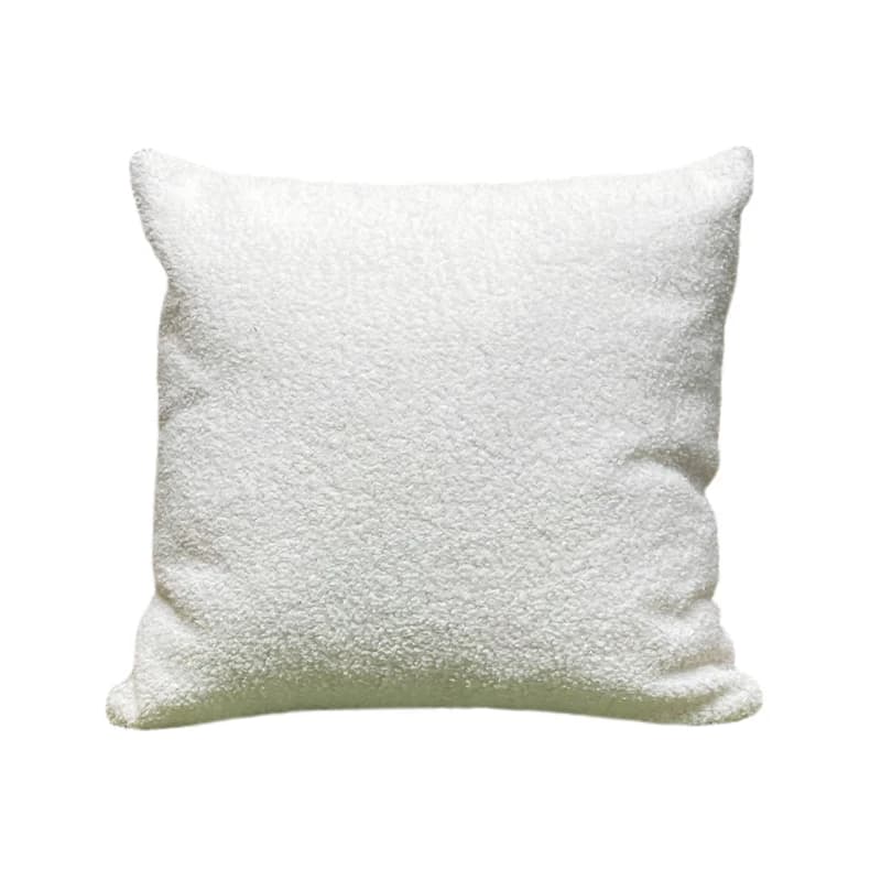 Housse De Coussin en peluche blanche, Ultra douce, pour canapé, confortable, décoration De la maison