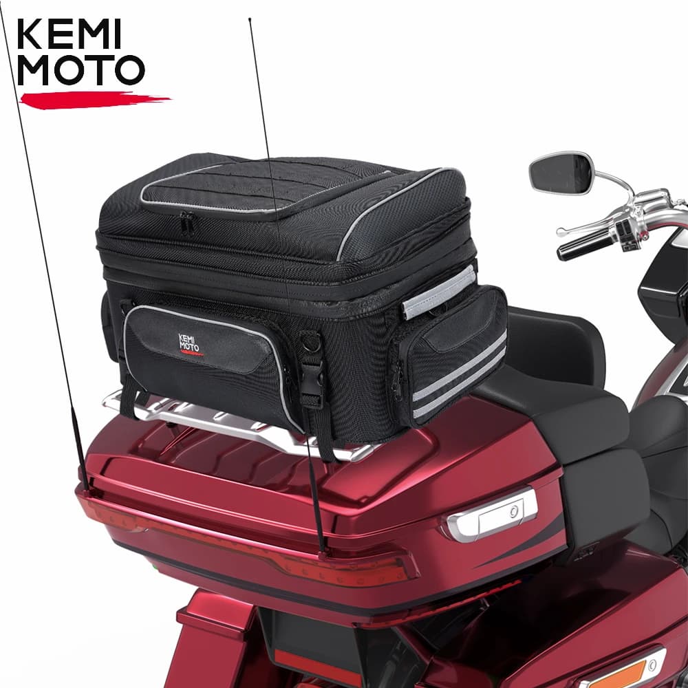 Sac supérieur de voyage pour moto, sacs arrière, sacs de coffre avec sangles de barre pour Touring Road King Street Glide Road Glide, accessoires