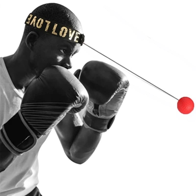 Balle de vitesse de boxe Muay Thai avec bandeau pour Sanda, entraînement au temps de réaction, entraînement de tous les jours, gastronomie, vitesse rapide