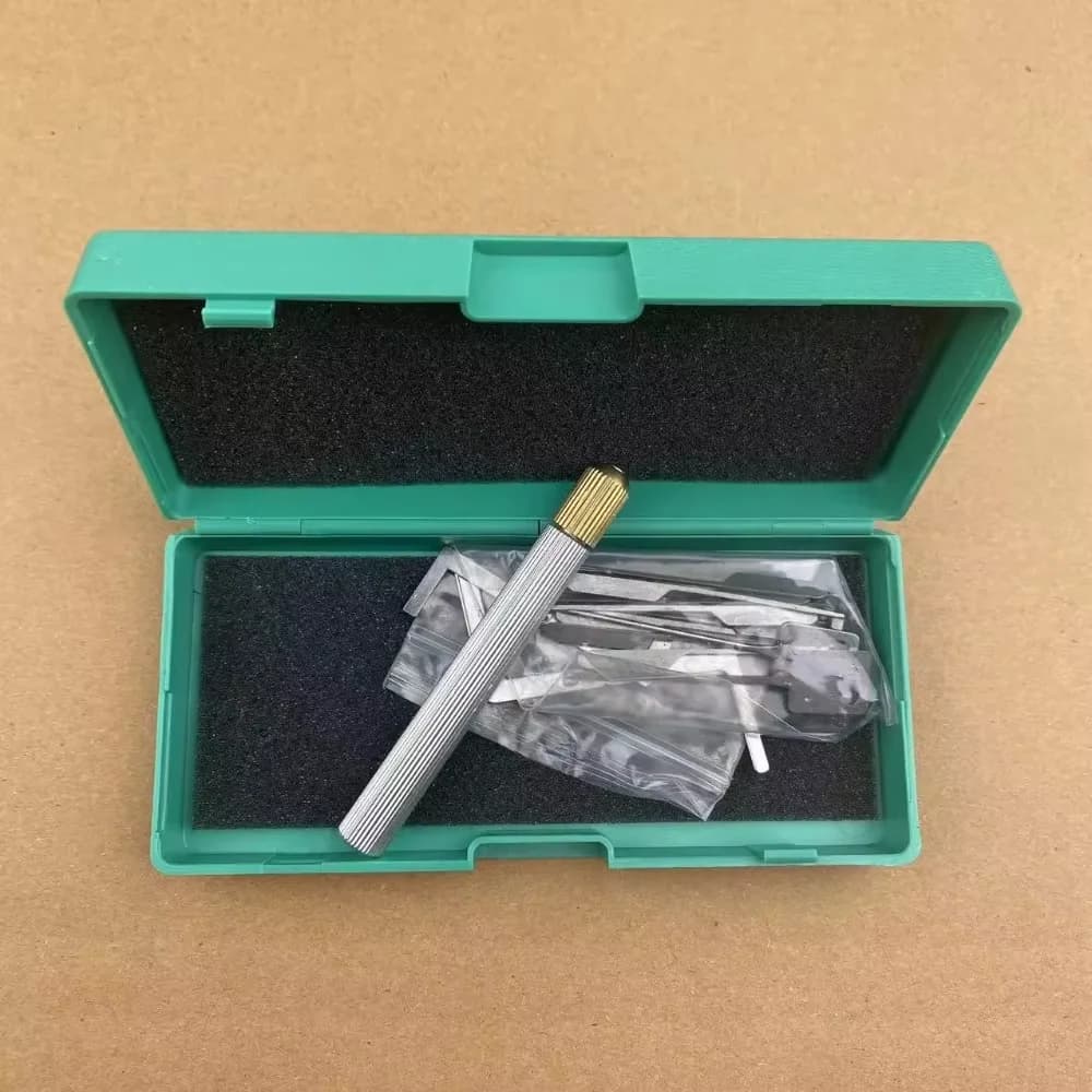 Serrure Kaba AB interchangeable en boîte verte avec outils de serrurier pour billes supérieures et inférieures, fournitures et consommables