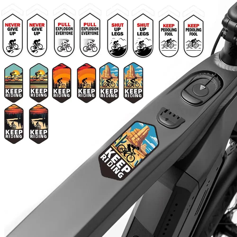 Autocollants imperméables pour cadre de vélo électrique, décalcomanies décoratives pour tube supérieur de bicyclette