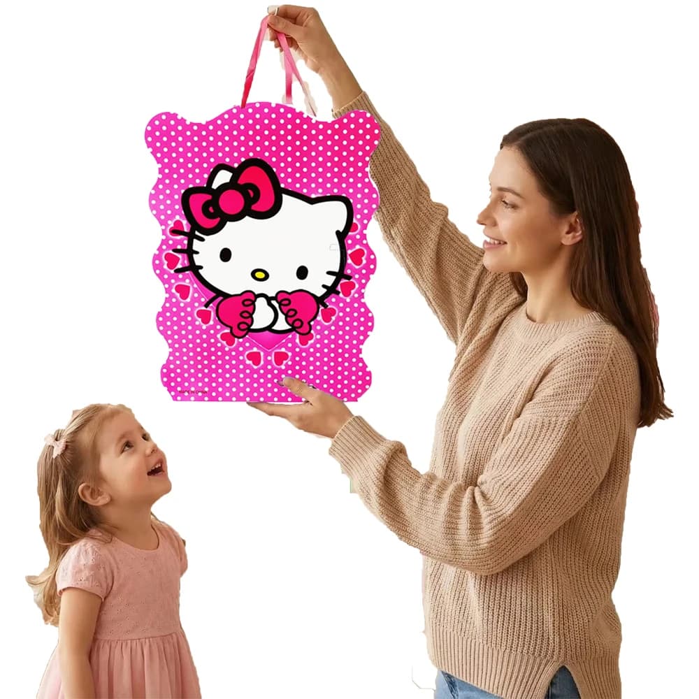 1 pièce/lot Piñata décorative mignonne Hello Kitty pour fête d'anniversaire, événement, fête d'anniversaire pour enfants, filles, garçons, cadeaux pour enfants, Piñata DIY