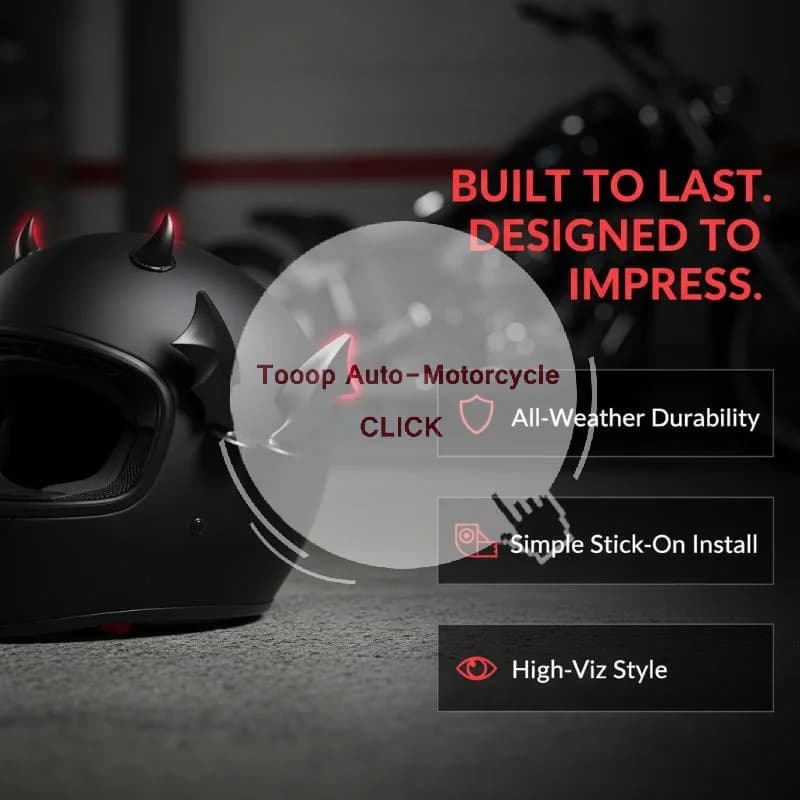 Accessoire de décoration pour casque de moto