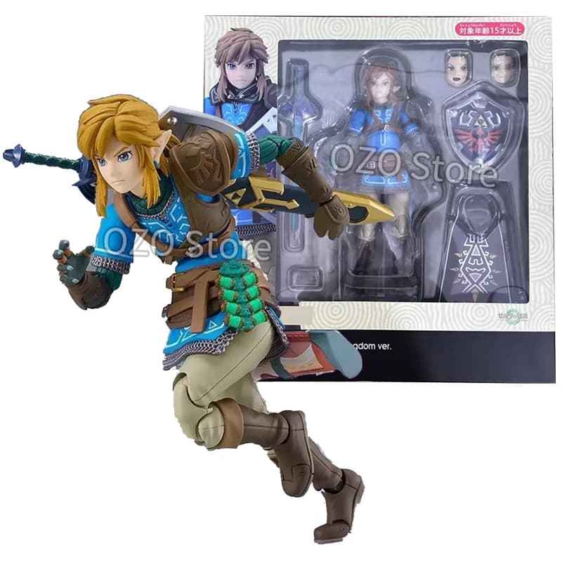 La légende de Zelda Figma 626 lien larmes du royaume Figure du sauvage Anime Figurine d'action Statue modèles poupées jouet cadeaux
