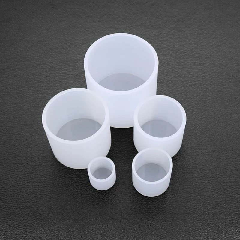 Moule à bougie cylindrique en silicone spécial, moules pour résine, moule aromatique, fournitures de bricolage, vente en gros, forme faite à la main, ci-après