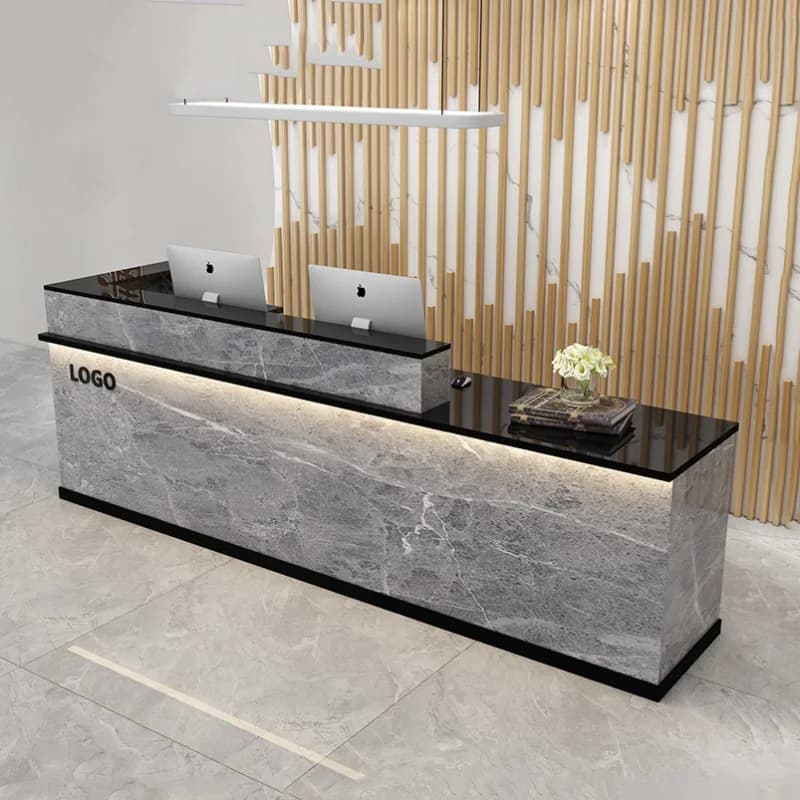 Comptoirs de réception pour salons de beauté, décoration, caisses, comptoirs de réception personnalisés, mobilier commercial pour salons de beauté