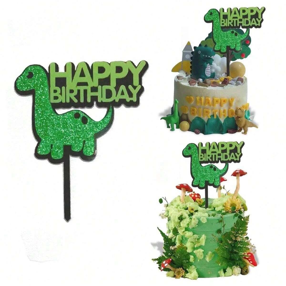 Décoration de gâteau d'anniversaire à thème dinosaure, décor de fête sur le thème de la jungle, safari, 208.assic World