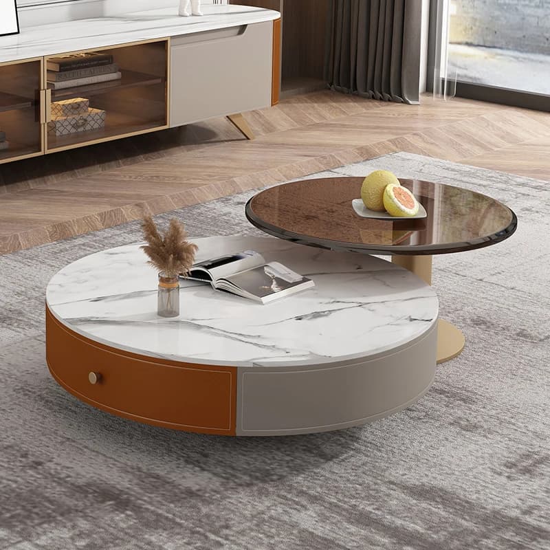 Meuble TV de luxe léger et verre
